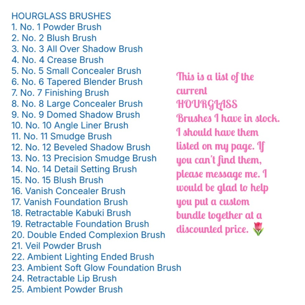 HOURGLASS No. 1 Powder Brush ~NEW~ | Cosmetic Makeup Brush No Box - Picture 4 of 4